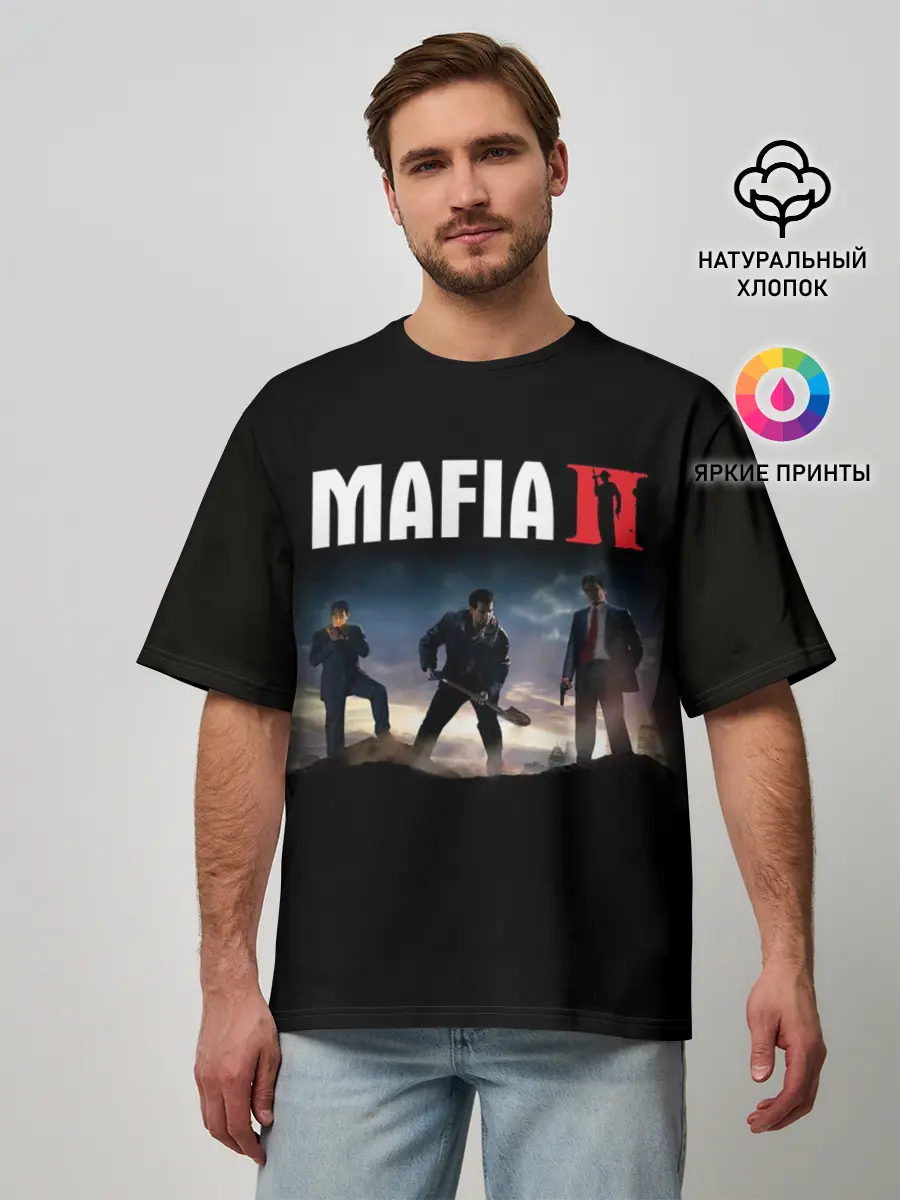 Мужская футболка оверсайз / Mafia II:Definitive Edition