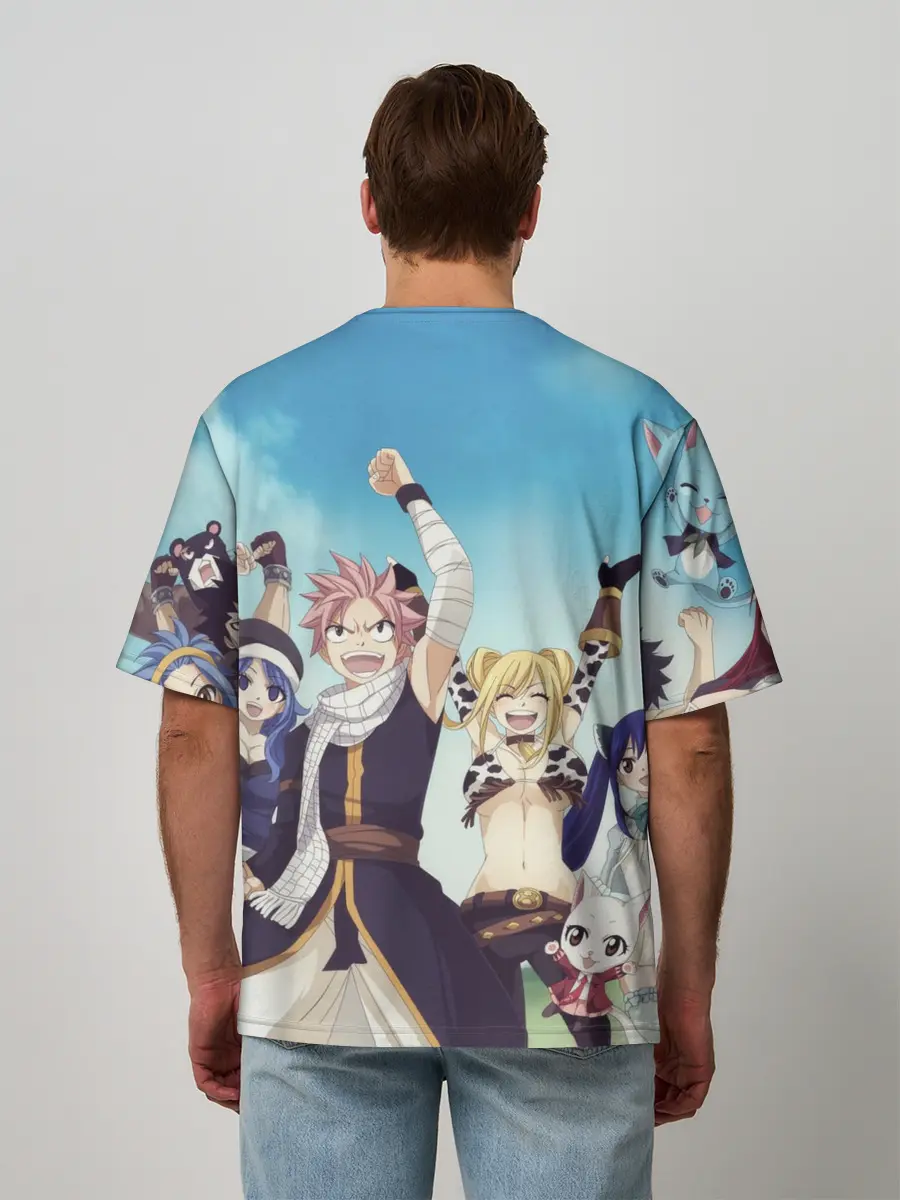 Мужская футболка оверсайз / Все песонажи Хвост Феи