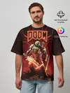 Мужская футболка оверсайз / Doom | Думгай
