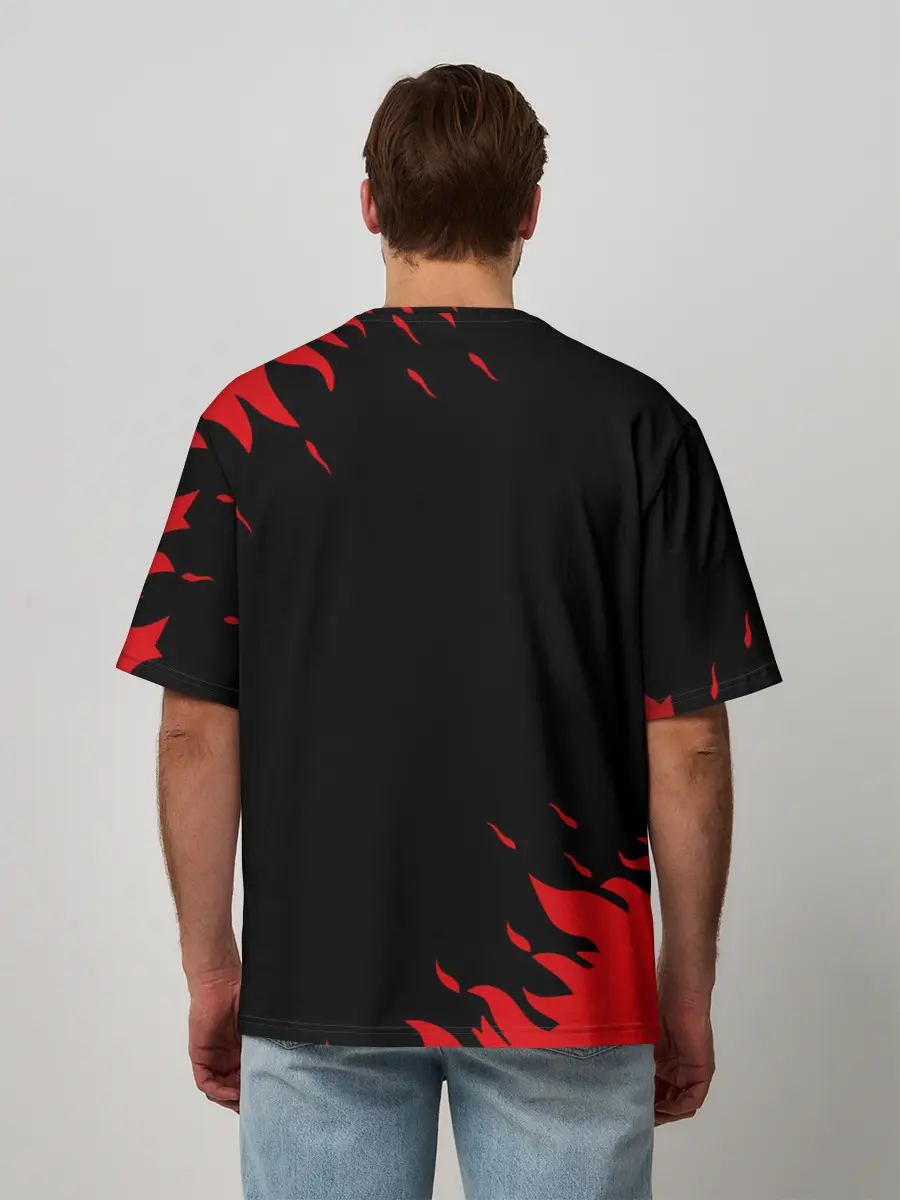 Мужская футболка оверсайз / DOOM | ДУМ