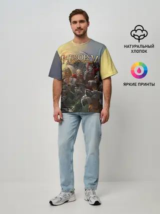 Мужская футболка оверсайз / Heroes of Might and Magic