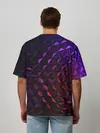 Мужская футболка оверсайз / Неоновая Текстура