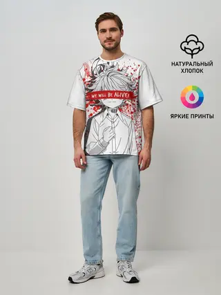 Мужская футболка оверсайз / Обещанный Неверленд