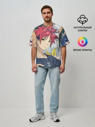 Мужская футболка оверсайз / Кулинарные поединки Сомы