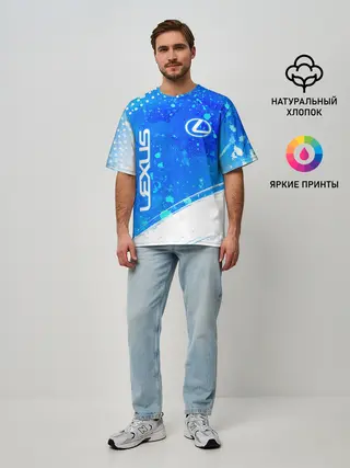 Мужская футболка оверсайз / LEXUS / ЛЕКСУС