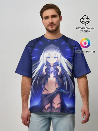 Мужская футболка оверсайз / Рандеву с Жизнью Аниме