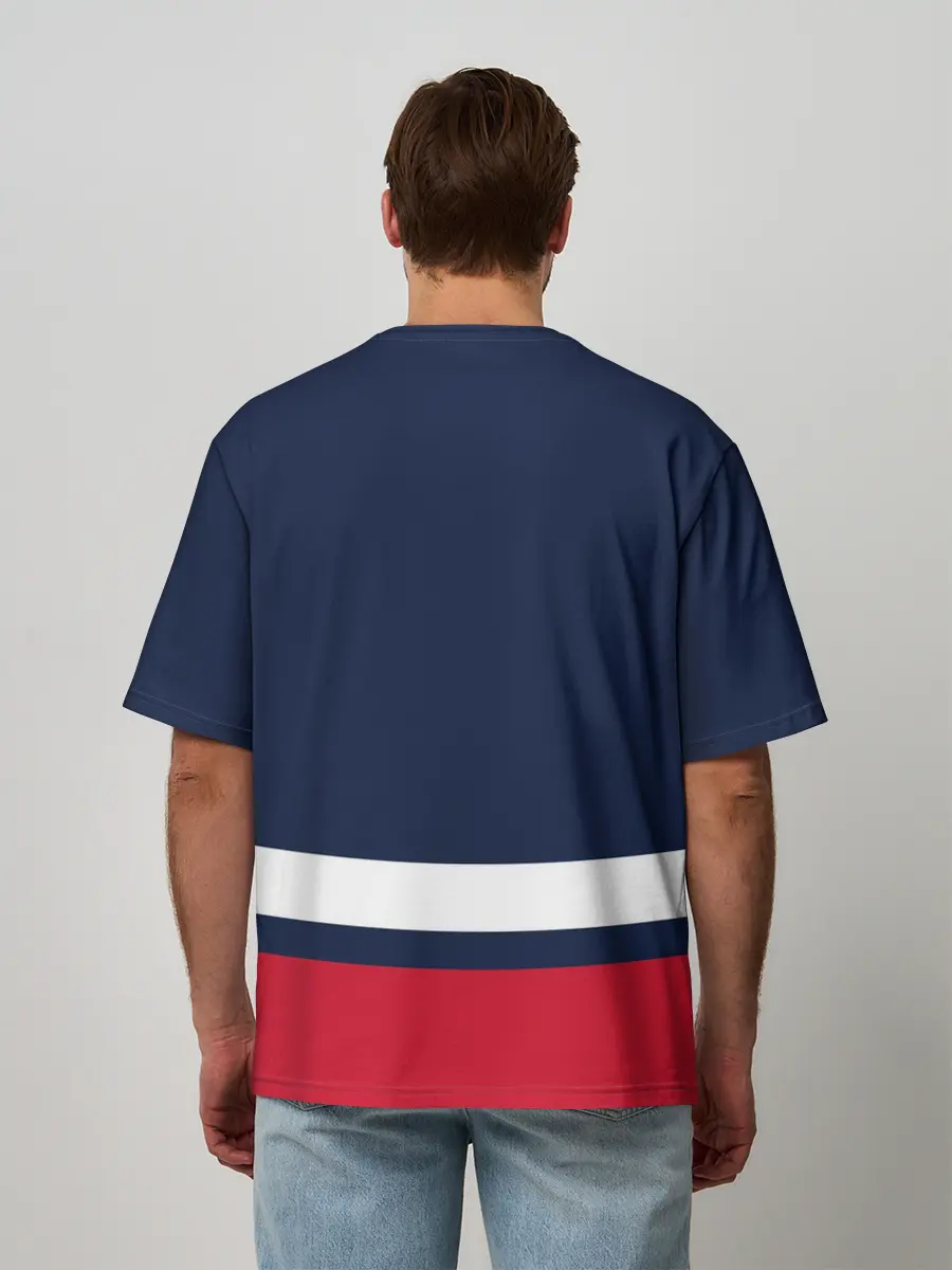 Мужская футболка оверсайз / Вашингтон Кэпиталз