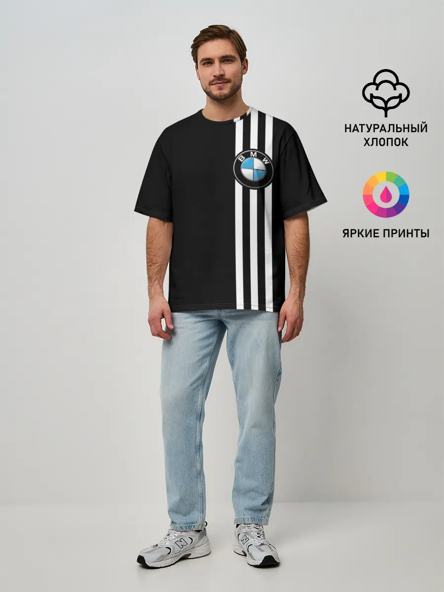 Мужская футболка оверсайз / BMW SPORT