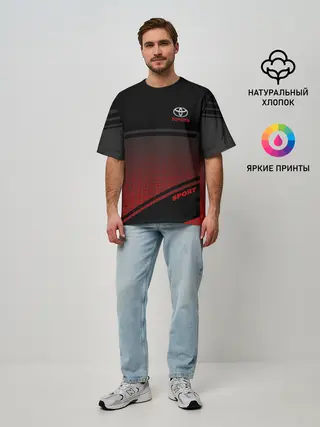 Мужская футболка оверсайз / TOYOTA | ТОЙОТА