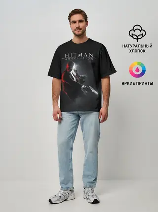Мужская футболка оверсайз / Hitman Absolution