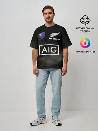 Мужская футболка оверсайз / ALL BLACKS