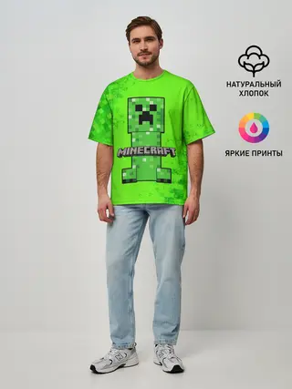 Мужская футболка оверсайз / MINECRAFT
