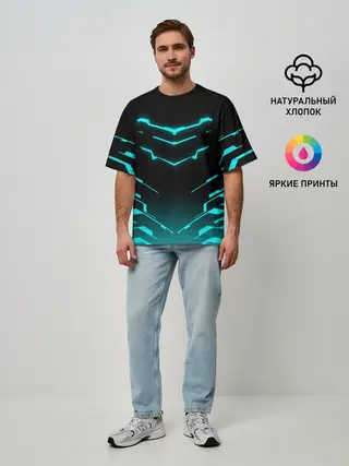 Мужская футболка оверсайз / DEAD SPACE | АЙЗЕК КЛАРК