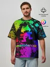 Мужская футболка оверсайз / Monstercat