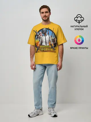 Мужская футболка оверсайз / PUBG