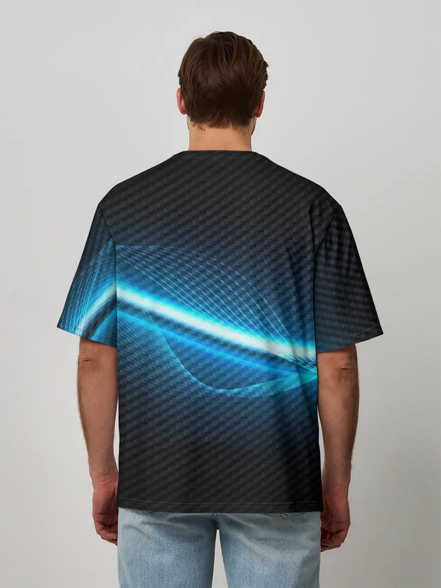 Мужская футболка оверсайз / mazda machine motor XXI