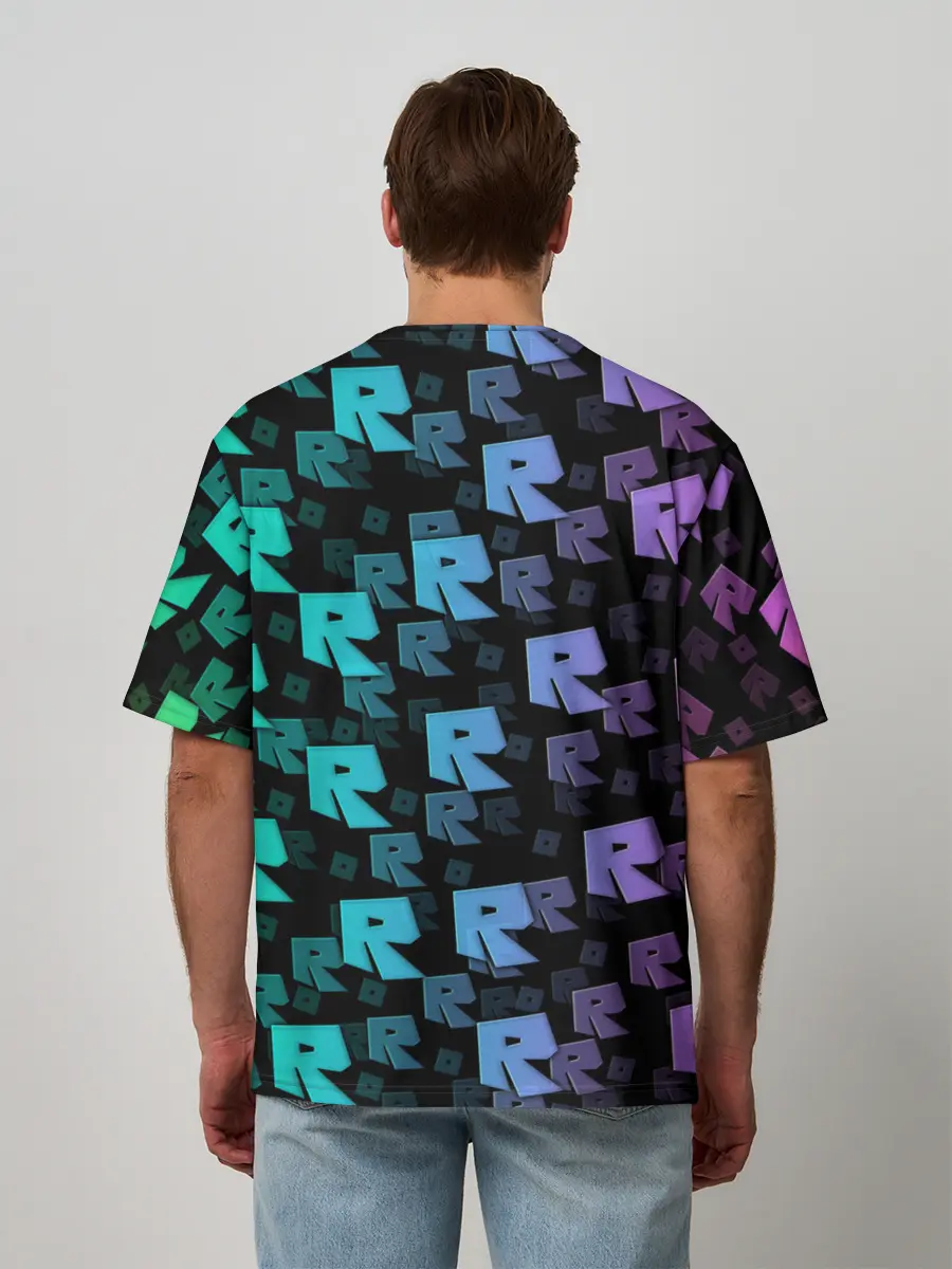 Мужская футболка оверсайз / Roblox