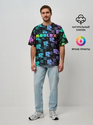 Мужская футболка оверсайз / Roblox