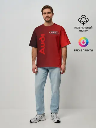 Мужская футболка оверсайз / Audi