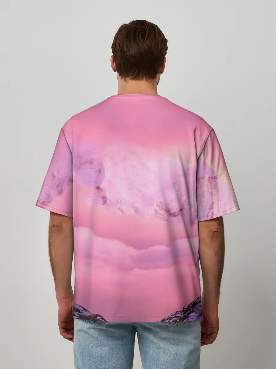 Мужская футболка оверсайз / Synthwave EVA Unit 01