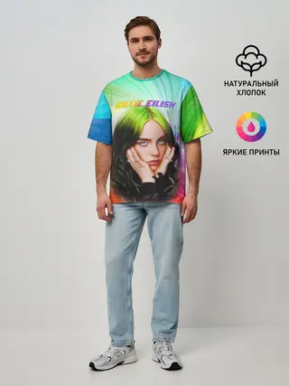 Мужская футболка оверсайз / BILLIE EILISH / БИЛЛИ АЙЛИШ