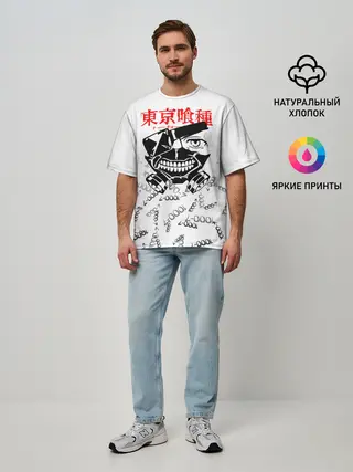 Мужская футболка оверсайз / TOKYO GHOUL