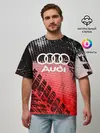 Мужская футболка оверсайз / Audi sport auto motors