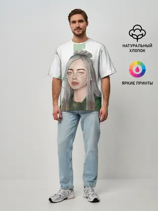 Мужская футболка оверсайз / BILLIE EILISH