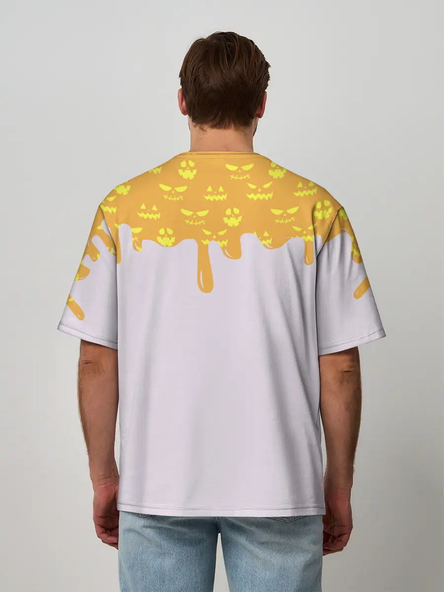 Мужская футболка оверсайз / Dab Zombie Halloween