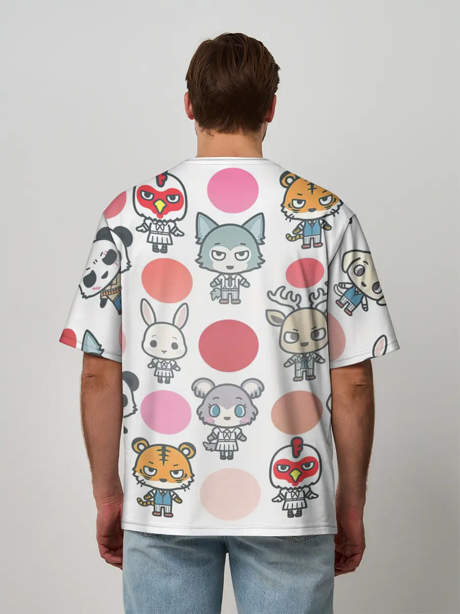 Мужская футболка оверсайз / BEASTARS | CHIBI
