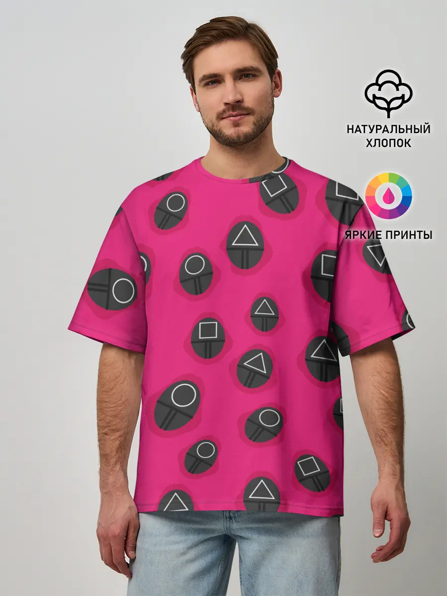 Мужская футболка оверсайз / Игра в кальмара | TКК