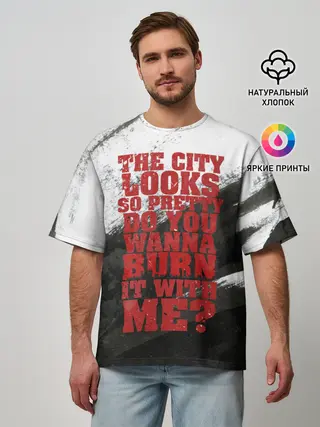 Мужская футболка оверсайз / Hollywood Undead