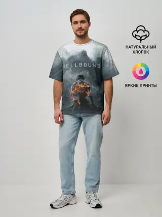 Мужская футболка оверсайз / Hellbound или Зов Ада