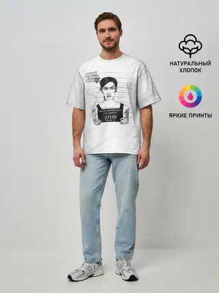 Мужская футболка оверсайз / POLICE LOS SANTOS GTA