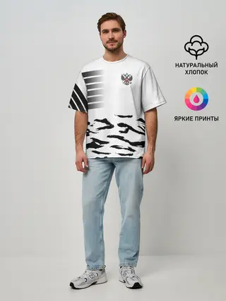 Мужская футболка оверсайз / Россия