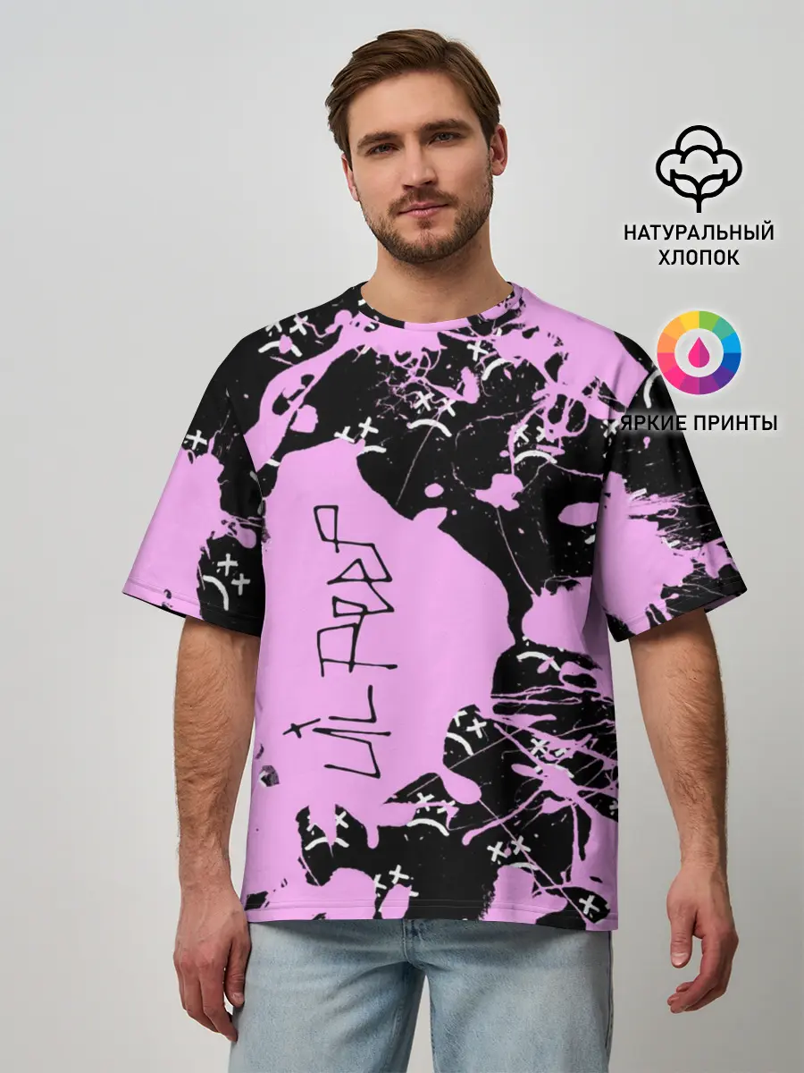 Мужская футболка оверсайз / LIL PEEP