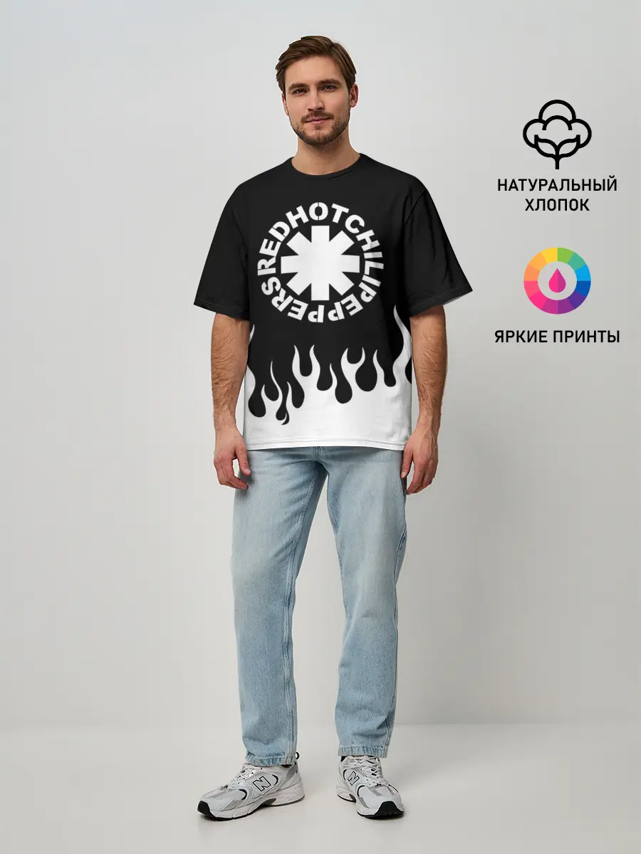 Мужская футболка оверсайз / Red Hot Chili Peppers