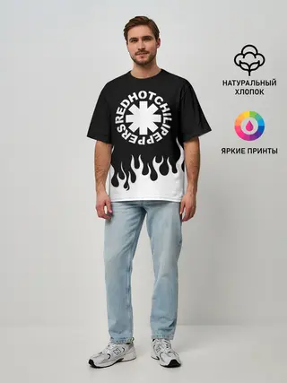 Мужская футболка оверсайз / Red Hot Chili Peppers