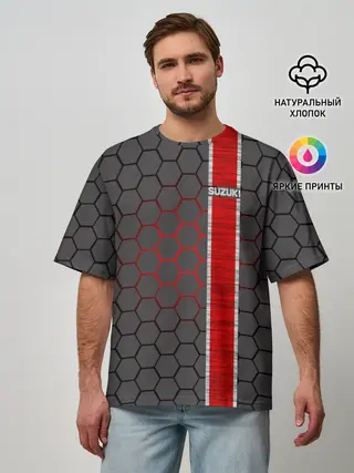 Мужская футболка оверсайз / Suzuki