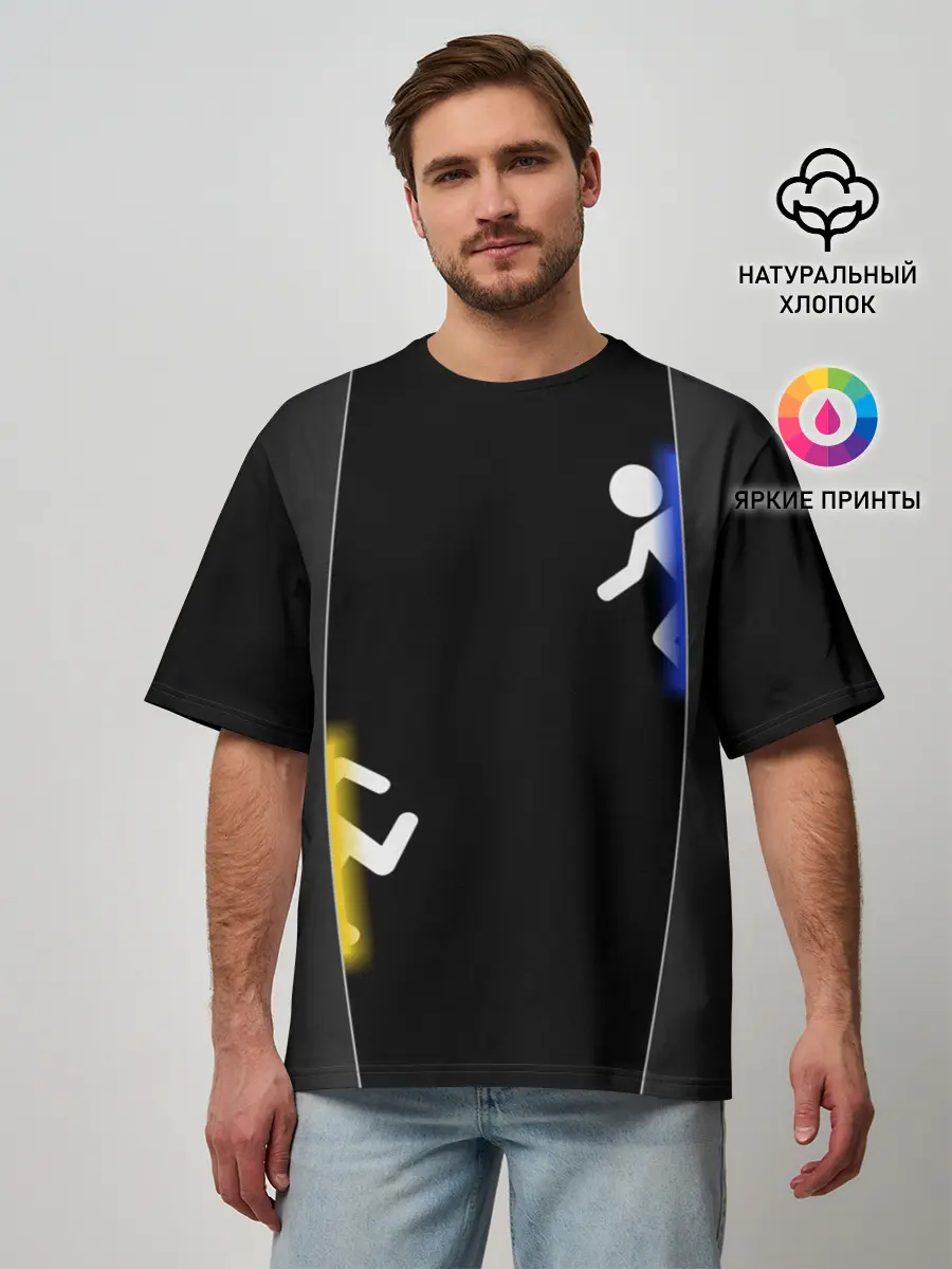 Мужская футболка оверсайз / Portal