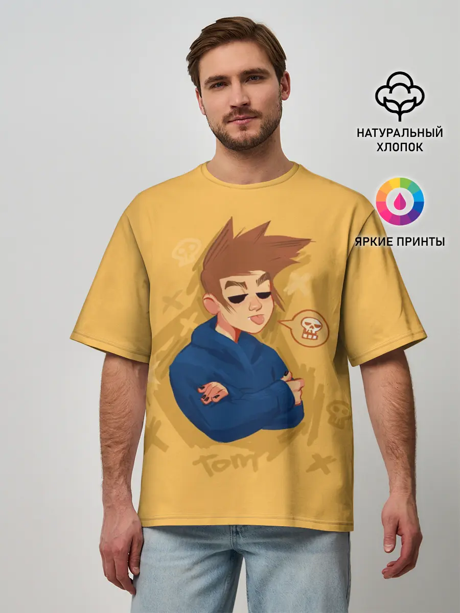 Мужская футболка оверсайз / Tom EDDSWORLD