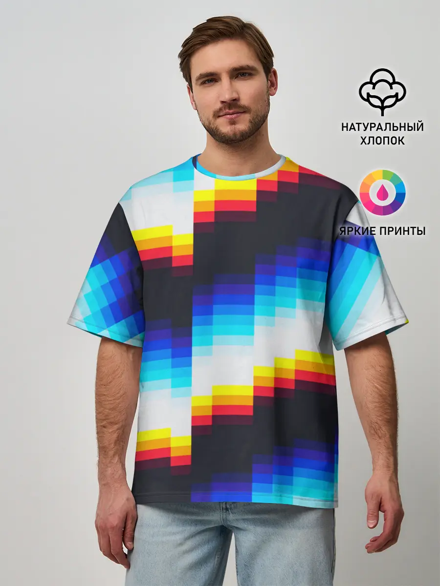 Мужская футболка оверсайз / pantone