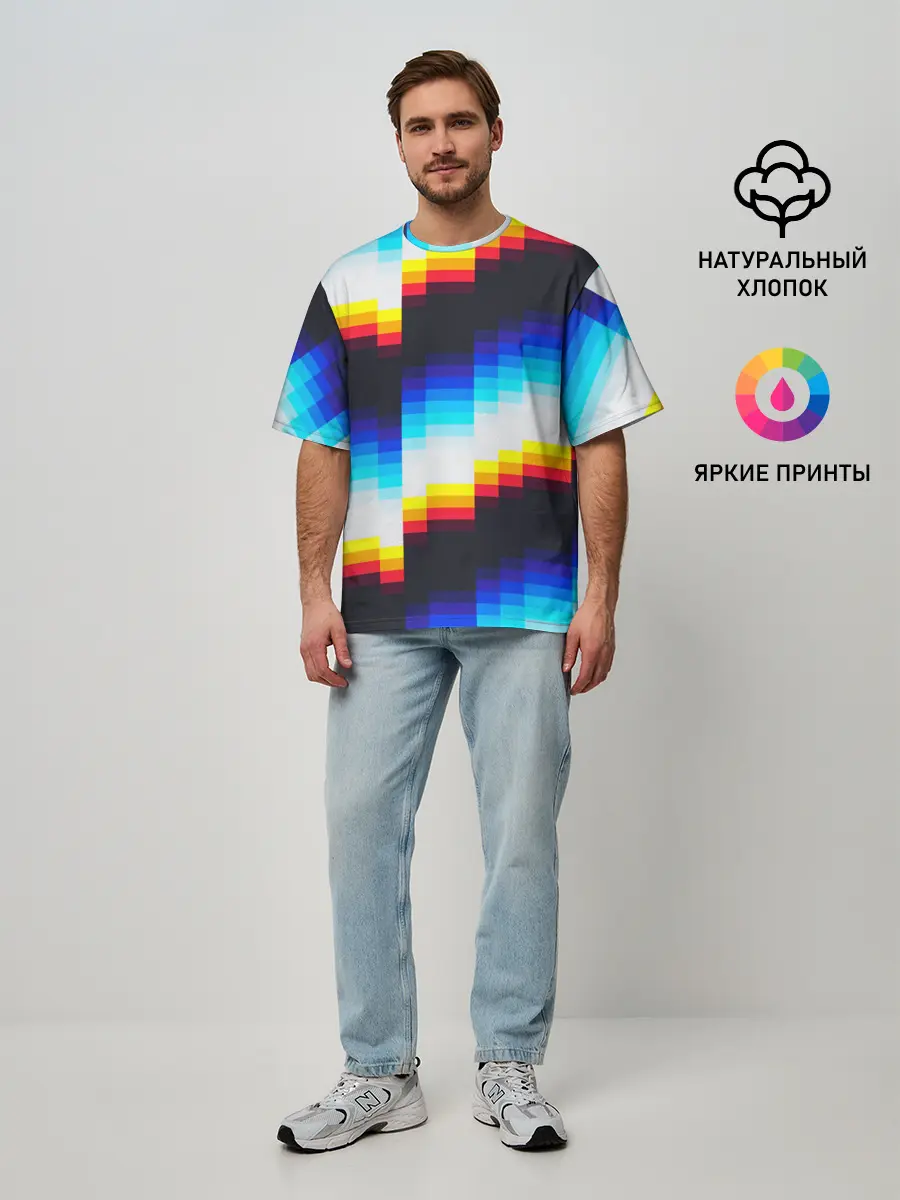 Мужская футболка оверсайз / pantone
