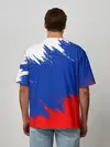 Мужская футболка оверсайз / РОССИЯ ТРИКОЛОР