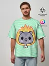 Мужская футболка оверсайз / Toca Boca Cat