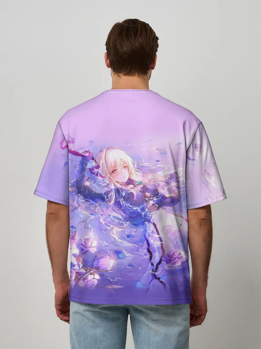 Мужская футболка оверсайз / Violet Evergarden