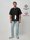 Мужская футболка оверсайз / Одинокий самурай