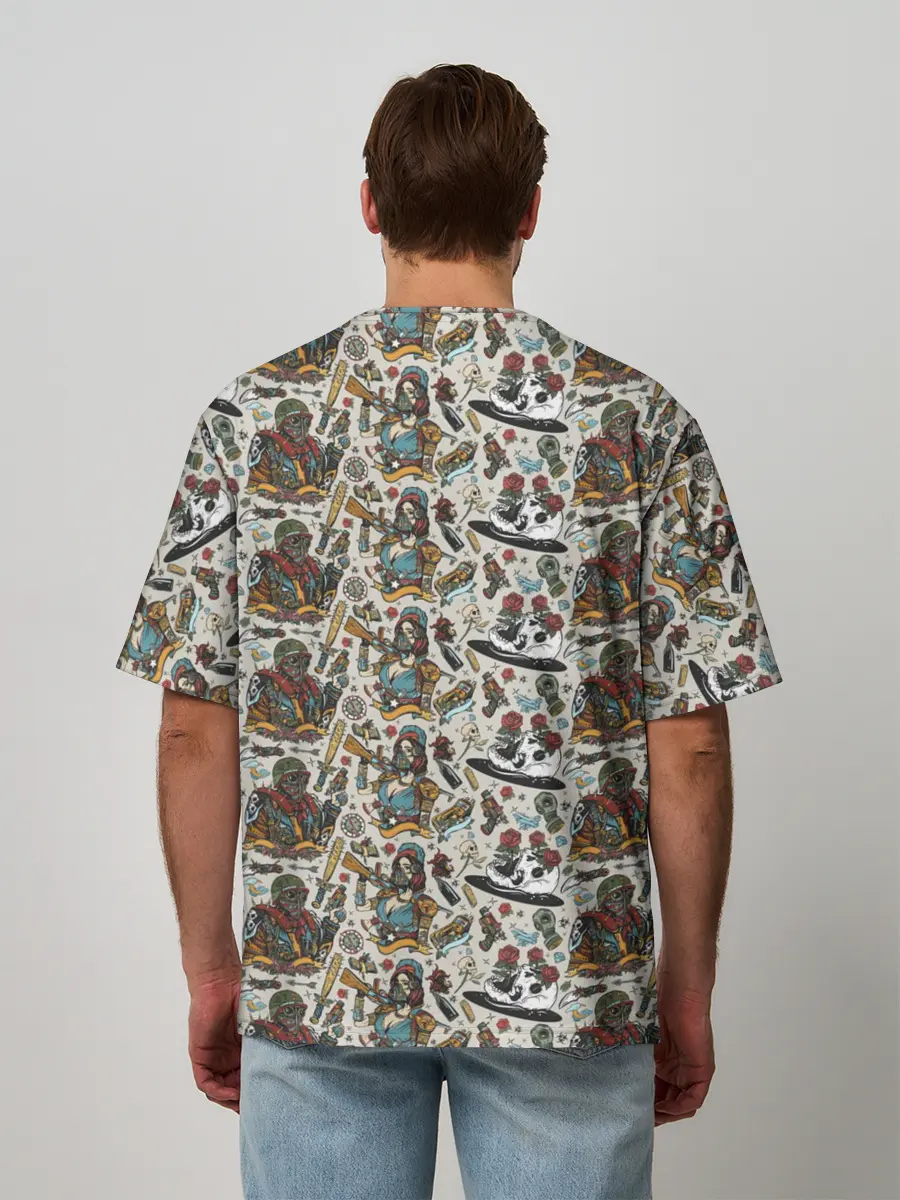 Мужская футболка оверсайз / апокалипсис / конец света