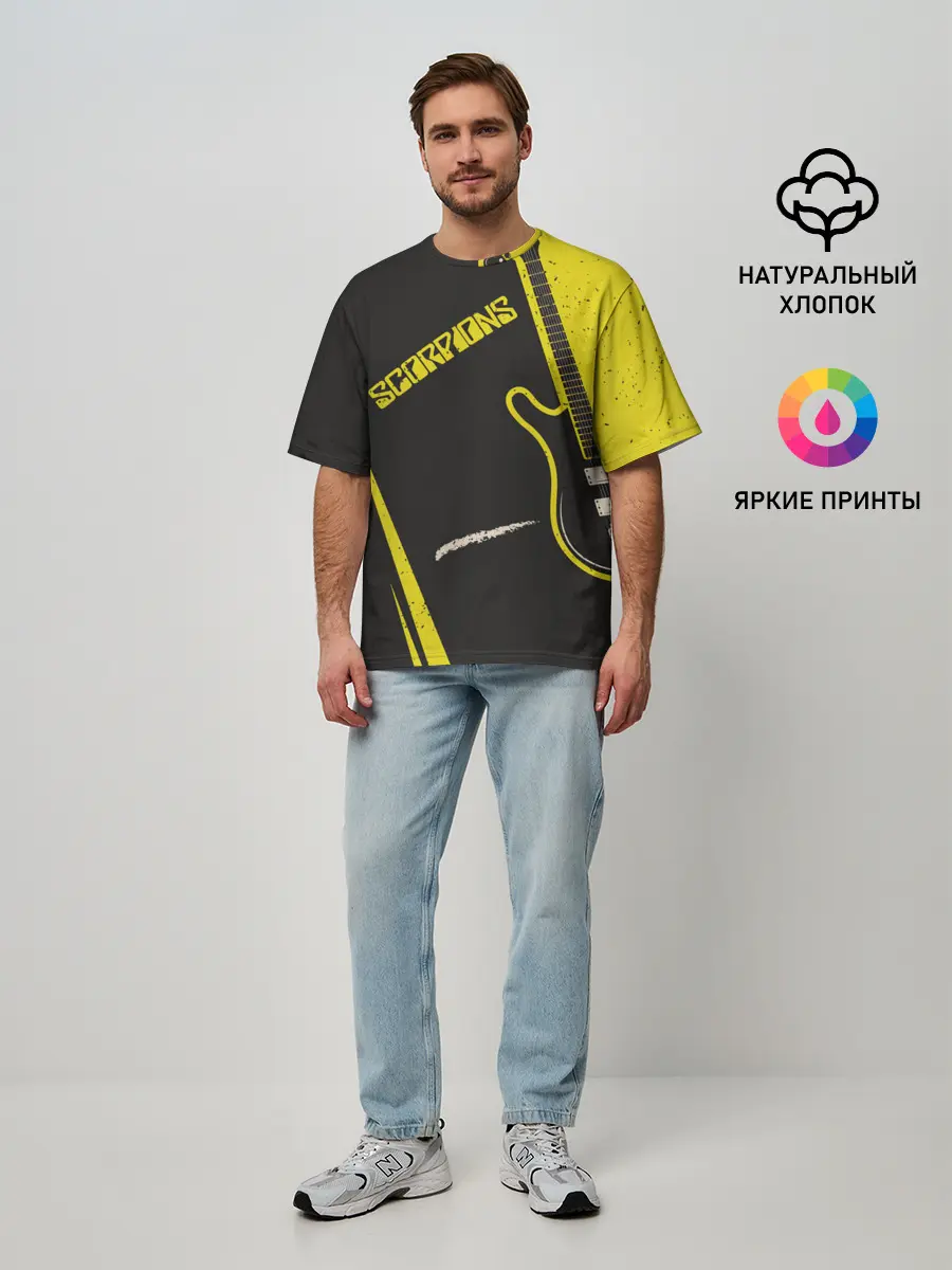 Мужская футболка оверсайз / Scorpions