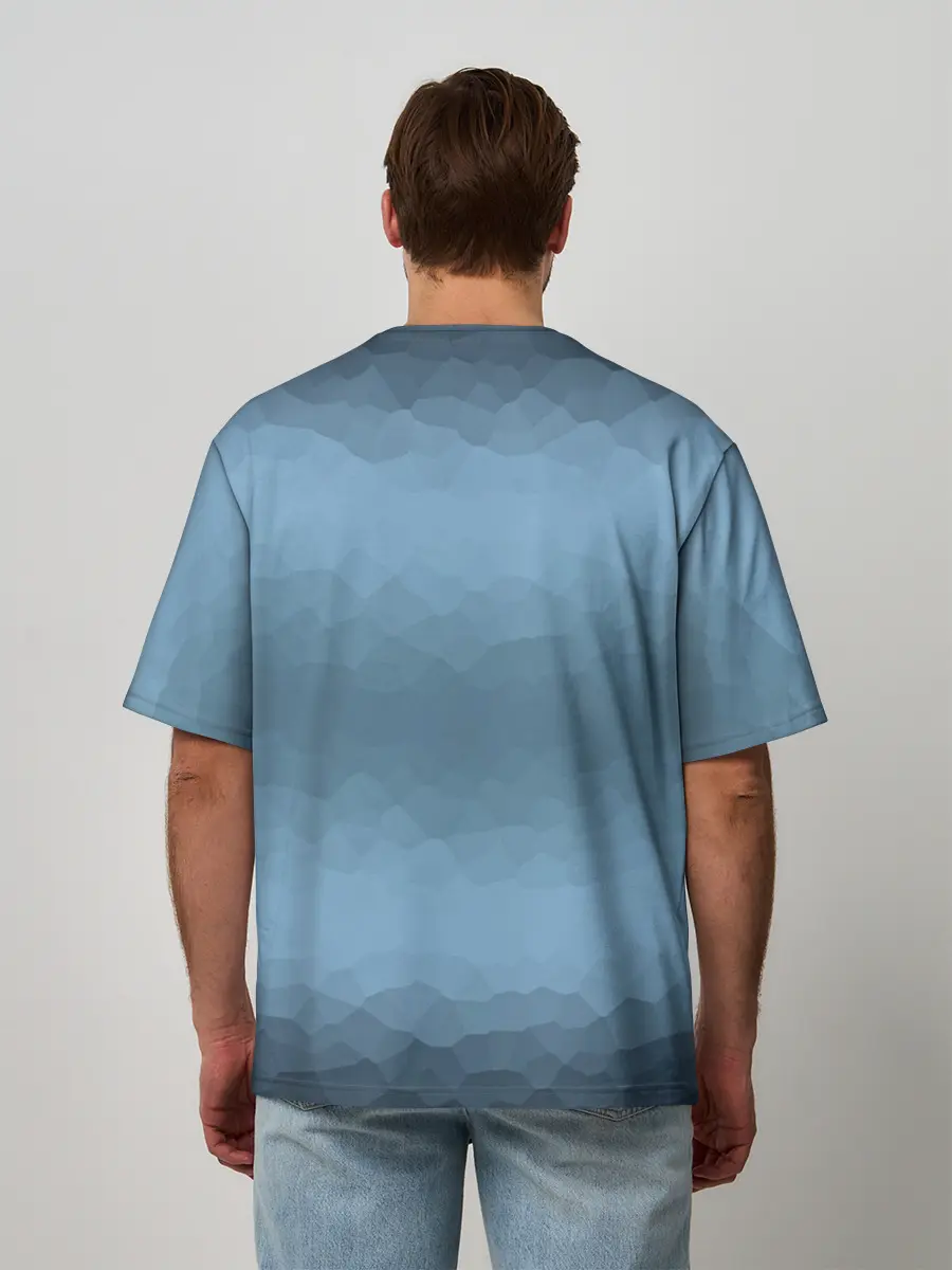 Мужская футболка оверсайз / Frostpunk Logo